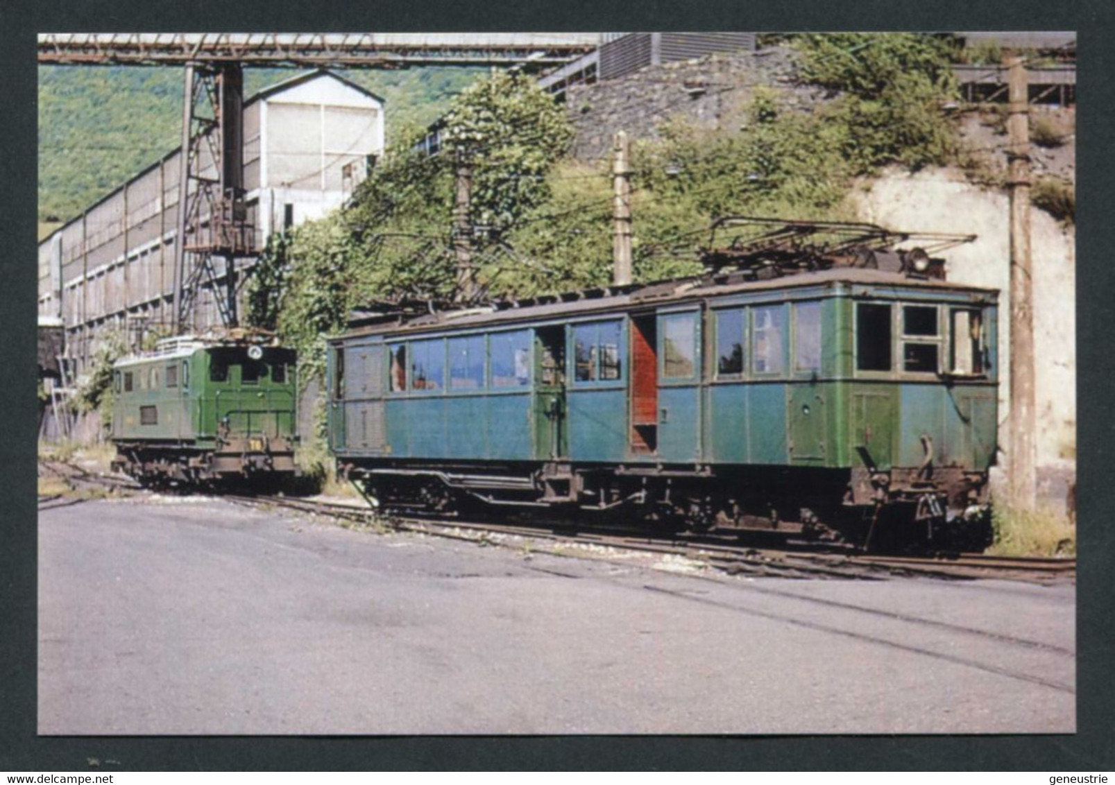 Carte-photo Moderne "Tramway Ligne De St Georges-de-Commiers à La Mure - Mine De Charbon Du Villaret - Tram Années 60" - Tramways