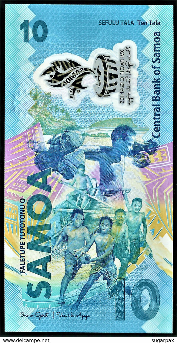Samoa - 10 Tala - 2019 - Pick 45.a - ”XVI Pacific Games” Commemorative Polymer Banknote - Samoa