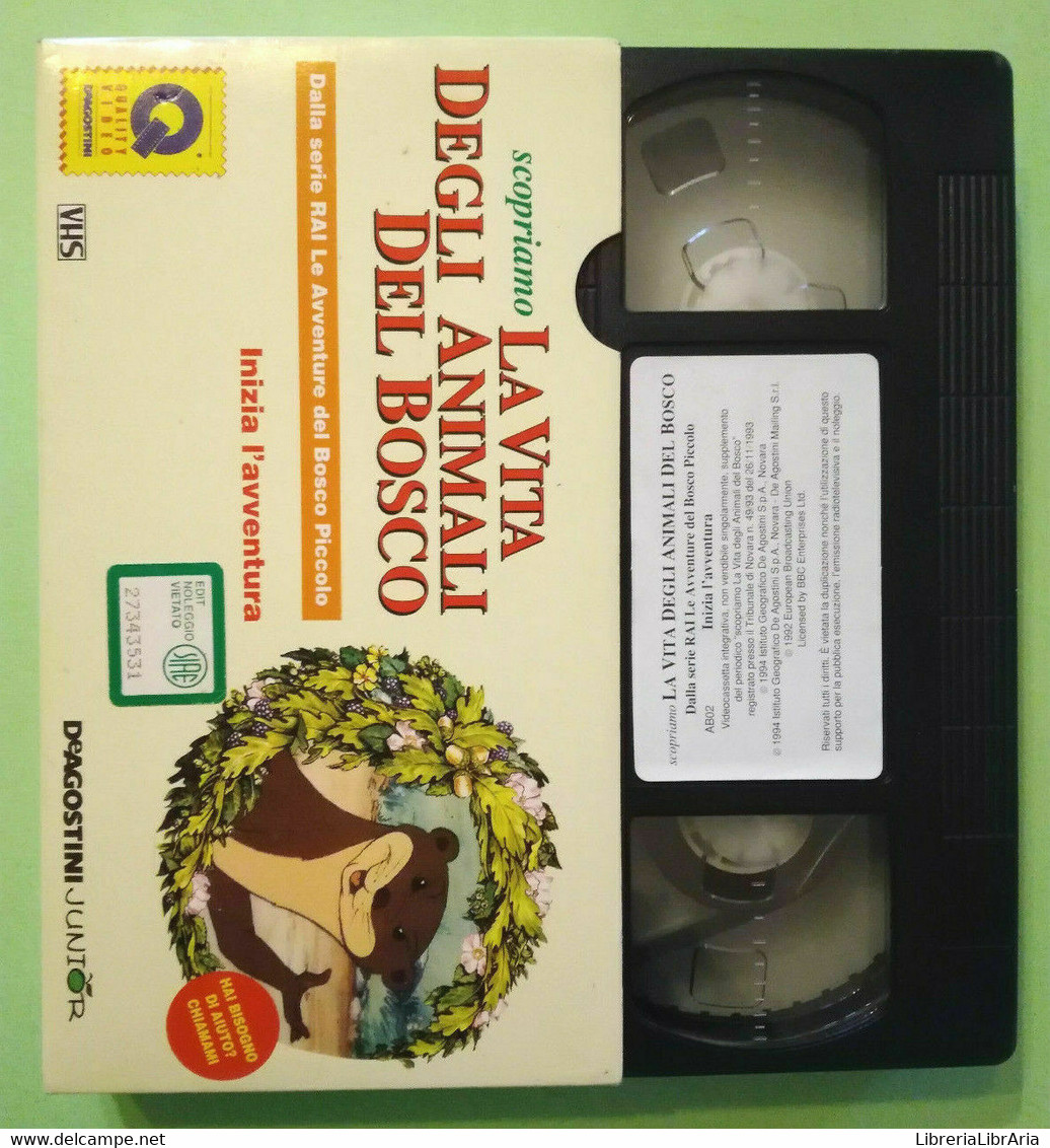 Scopriamo La Vita Degli Animali Del Bosco - Al Fuoco- 1992-Vhs- DeAgostini J.-F - Collections