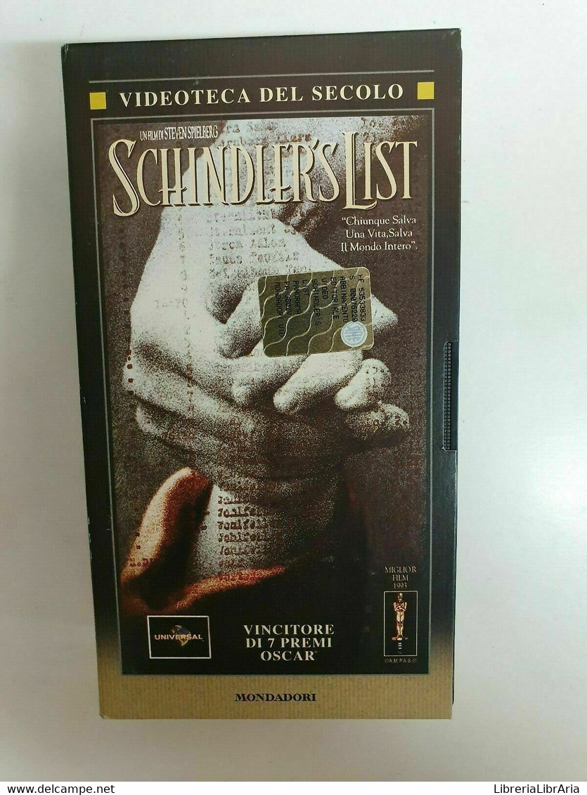 Schindler's List - Vhs -1993 - Mondadori - F - Lotti E Collezioni