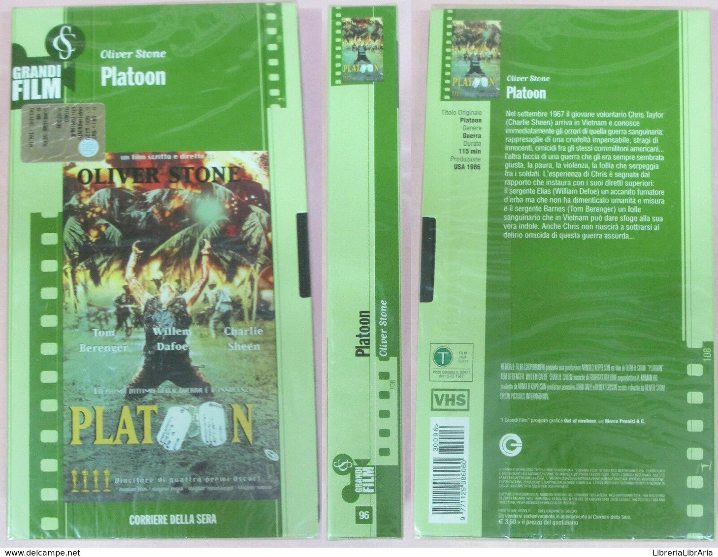 Platoon - Vhs - 2002 -corriere Della Sera -F - Colecciones