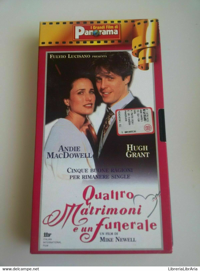 Quattro Matrimoni E Un Funerale- Vhs- 1993 - Panorama - F - Lotti E Collezioni