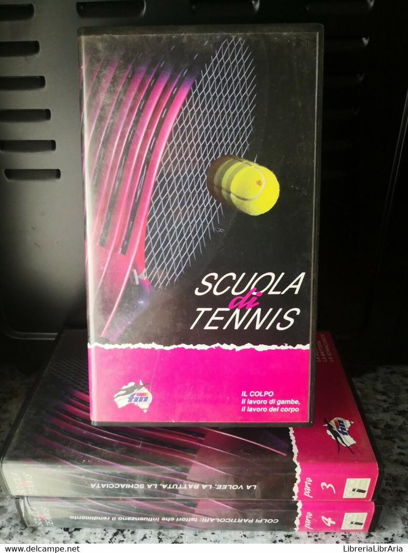 3 Volumi Di Scuola Di Tennis Vol 1 3 4 Vhs - F - Sammlungen