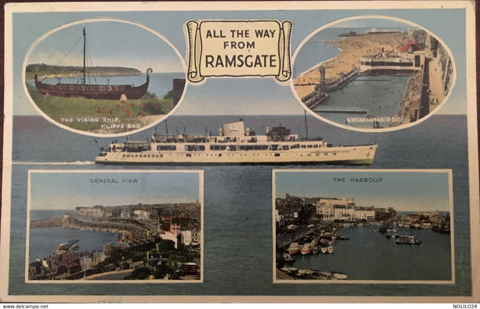 CPSM, écrite En 1962, MULTIVUES "all The Way From"  RAMSGATE, Multiviews, ROYAUME UNIS KENT UK - Ramsgate