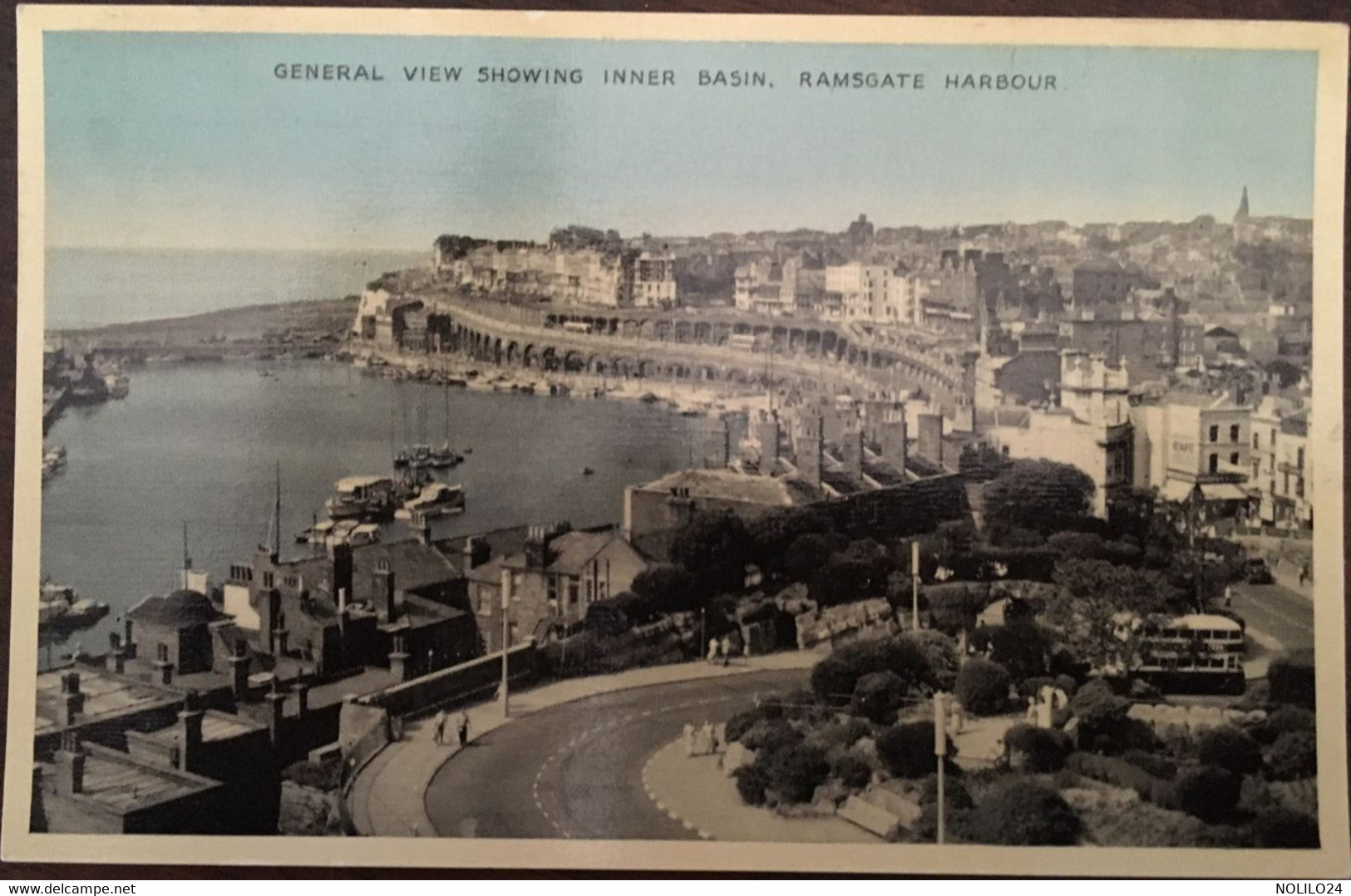 Cpsm, General View Showing Inner Basin, Ramsgate Harbour, Non écrite, éd Dennis & Sons "Photoblue", Royaume Uni UK - Ramsgate