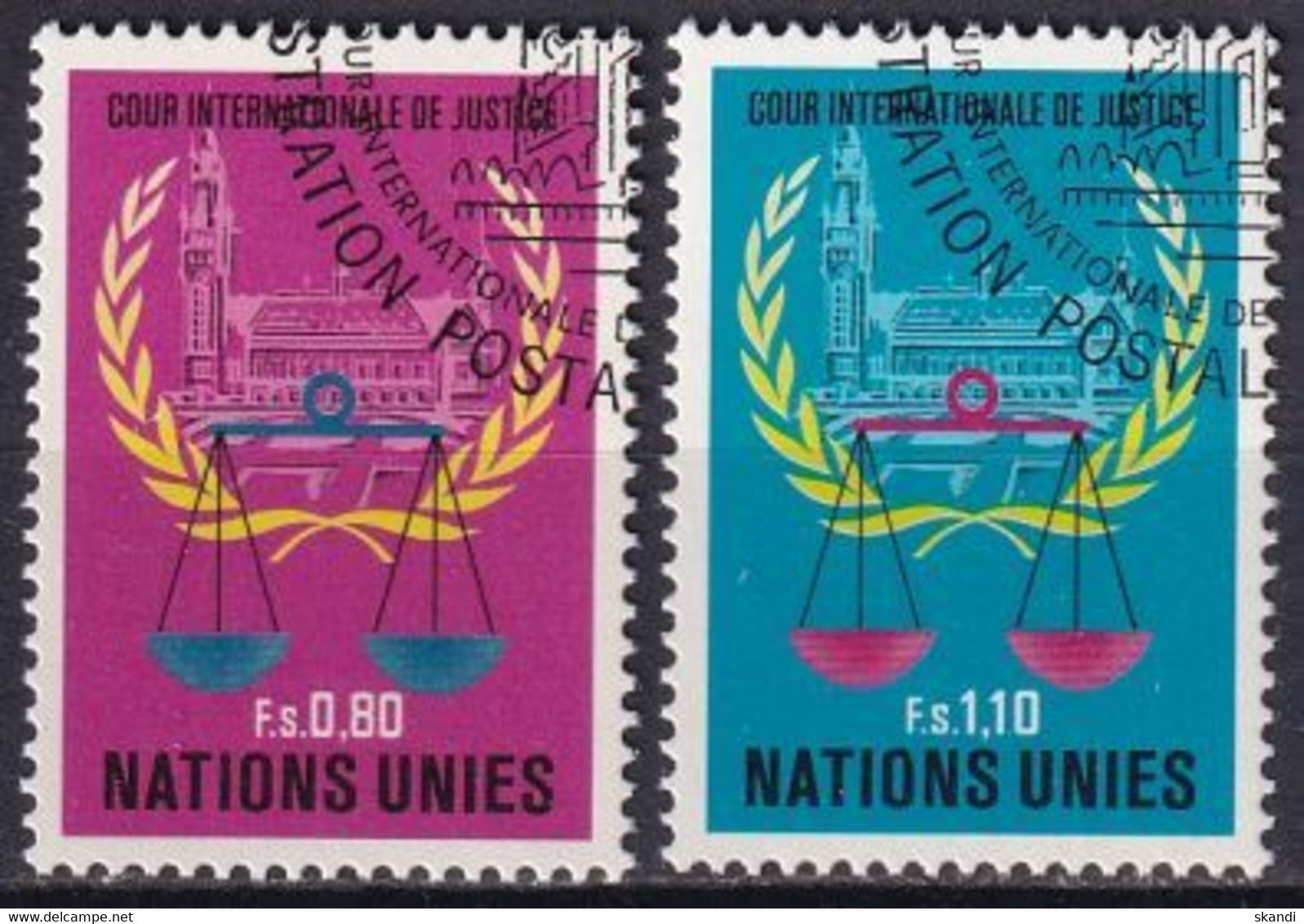 UNO GENF 1979 Mi-Nr. 86/87 O Used - Aus Abo - Used Stamps