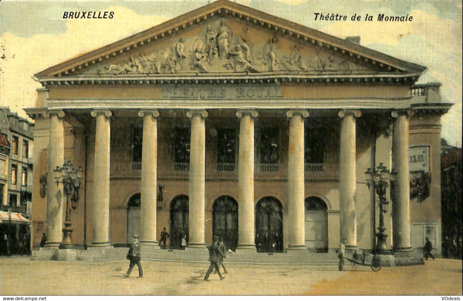 035 719 - CPA - Belgique - Bruxelles - Théâtre De La Monnaie - Cercanías, Ferrocarril