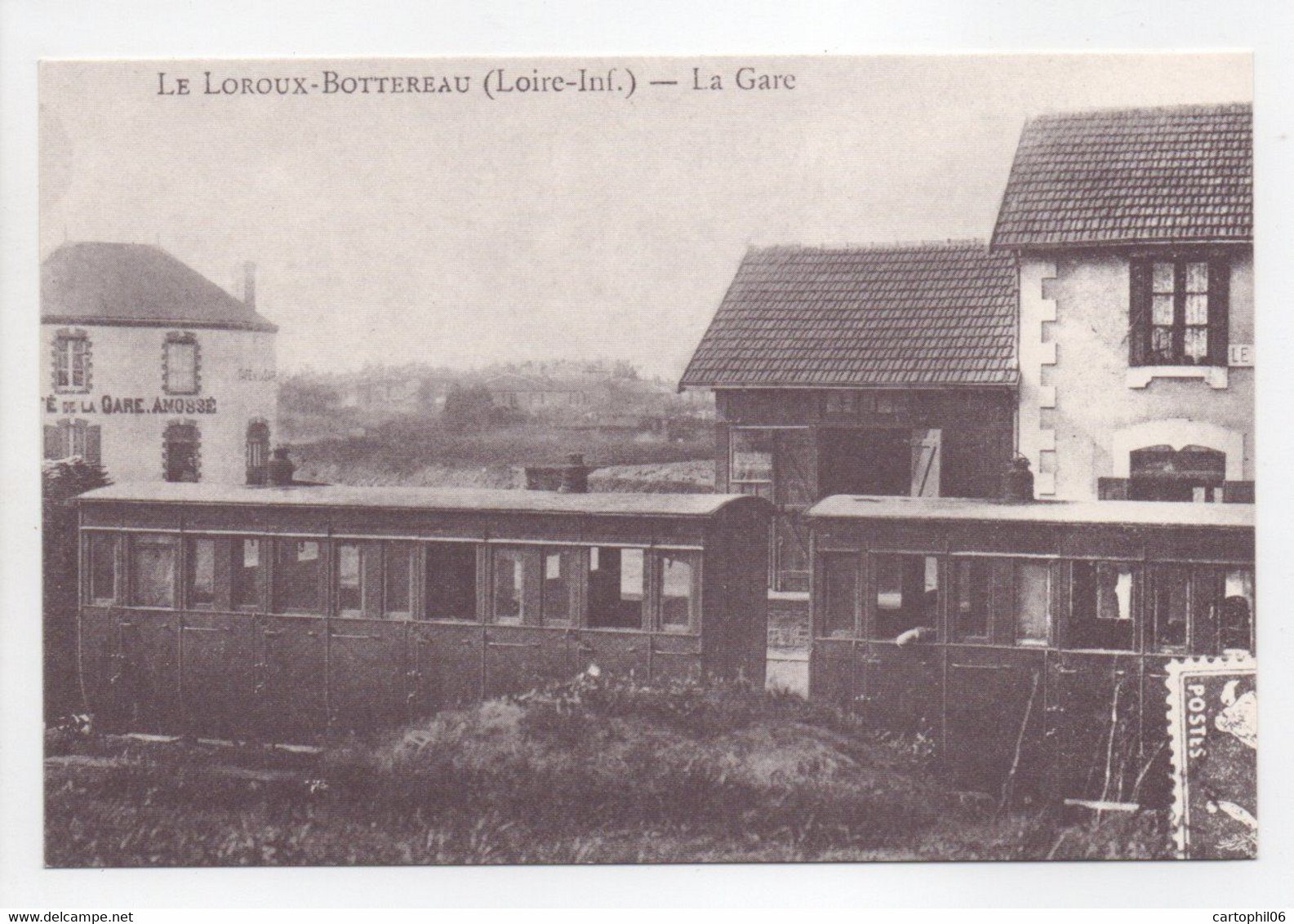 - REPRODUCTION CPA LE LOROUX-BOTTEREAU (49) - Voiture 2e Classe En Gare - - Sonstige & Ohne Zuordnung