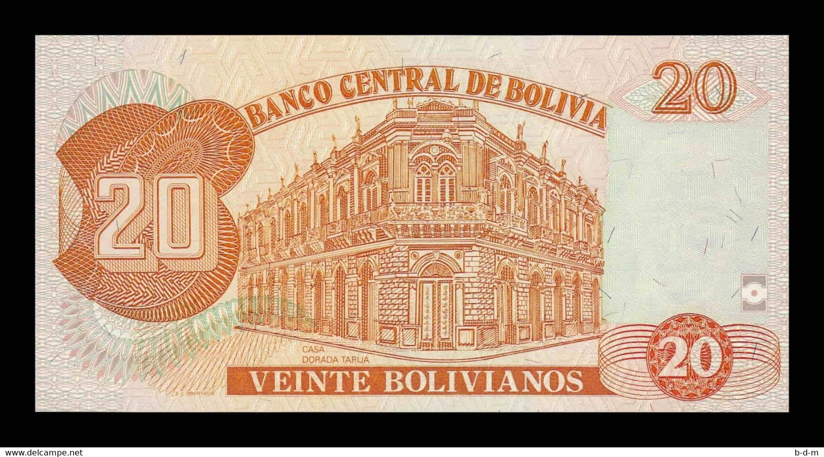 Bolivia 20 Bolivianos L.1986 (1997) Pick 205c Serie E SC UNC - Bolivie