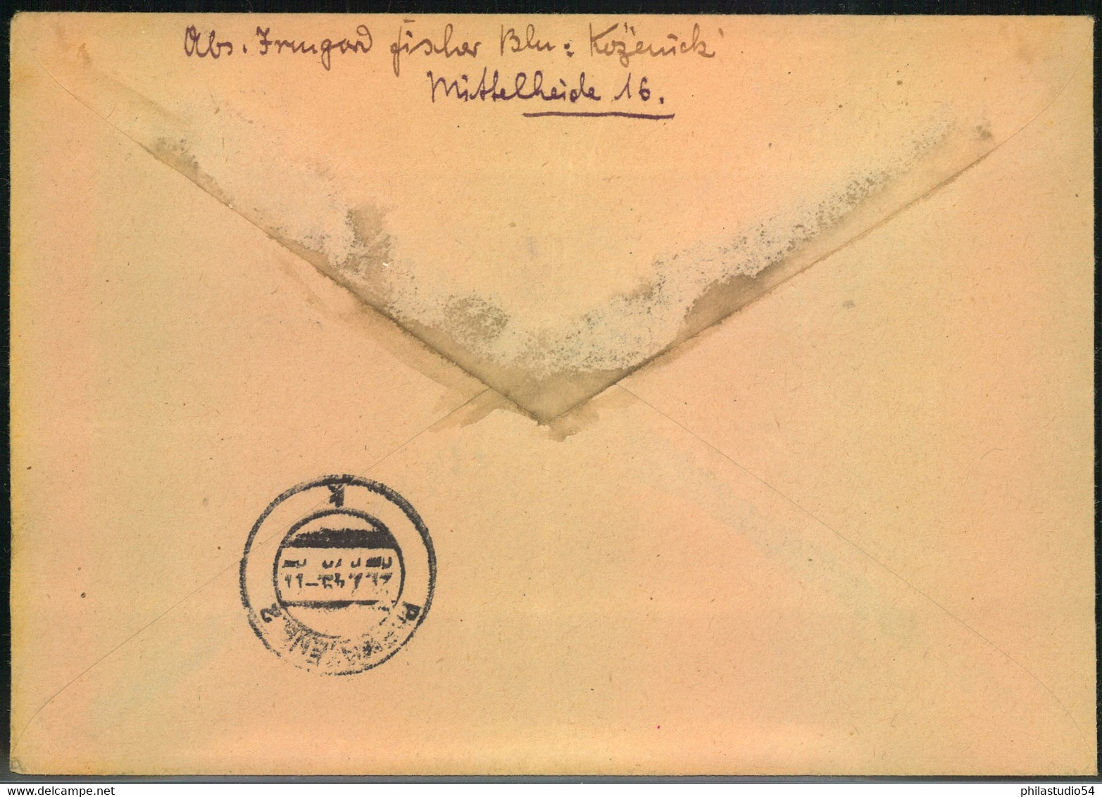 1949, 94 Pfg. Masch.-Aufdruck Dunkelopalgrün Als EF Auf R-Brief Ab BERLIN - KÖPENICK - Sonstige & Ohne Zuordnung