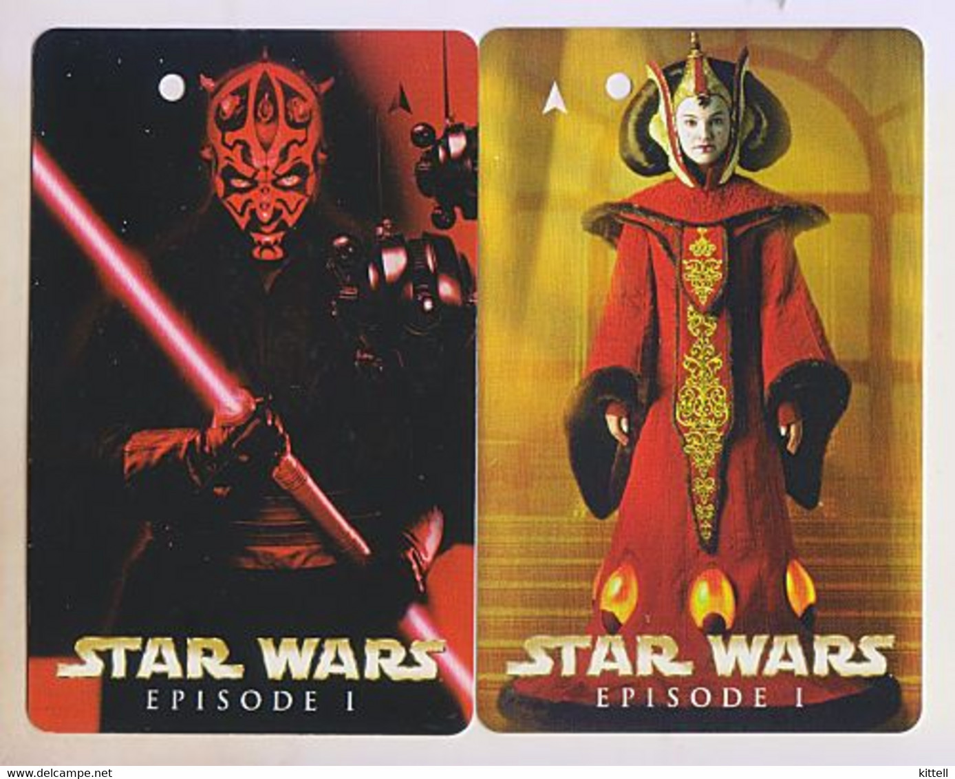 Singapore Old Transport Subway Train Bus Ticket Card Transitlink Unused Star Wars 2 Cards Darth Maul Queen Amidala - Mondo