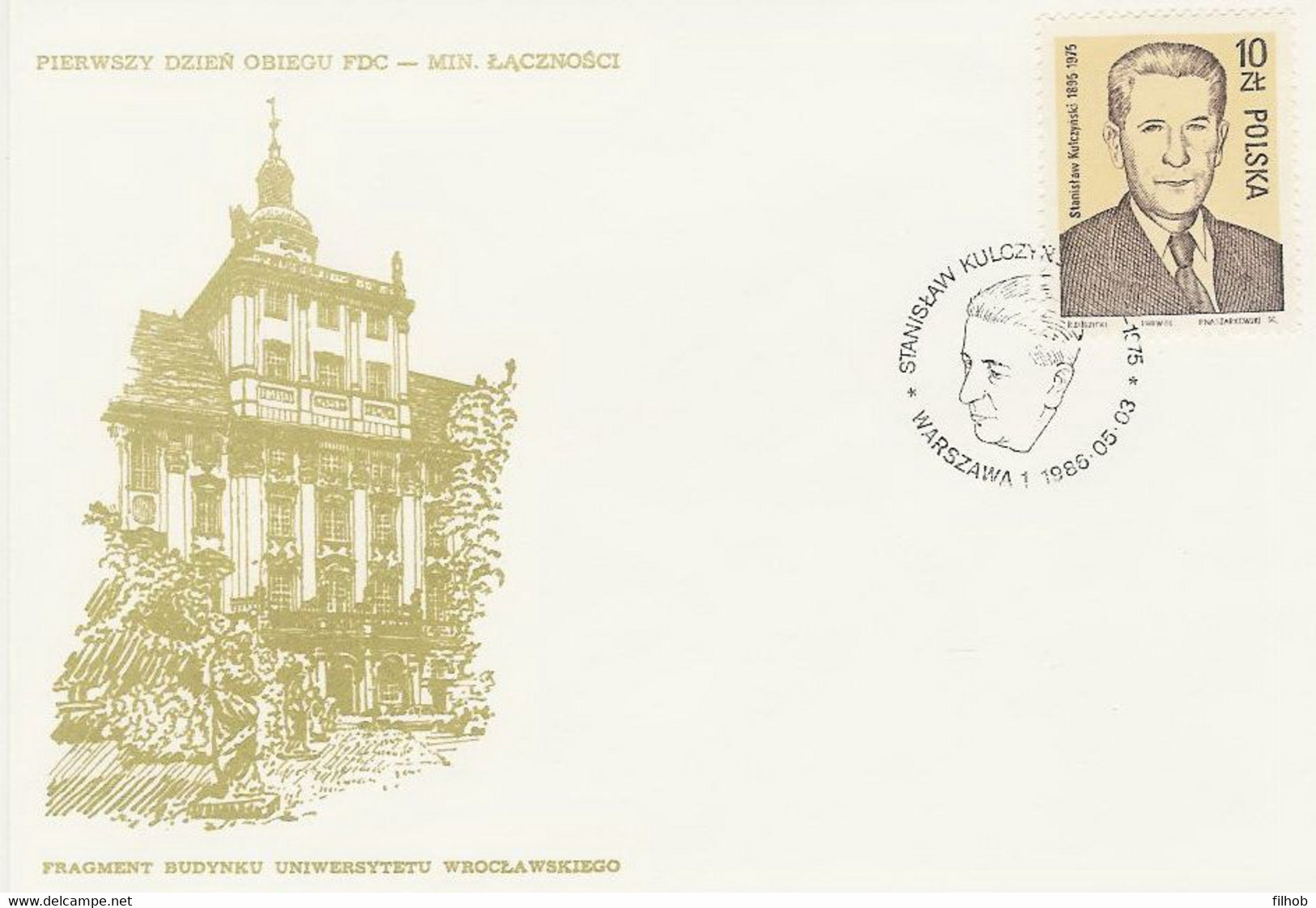 Poland FDC.2877: Democratic Party Stanislaw Kulczynski - FDC