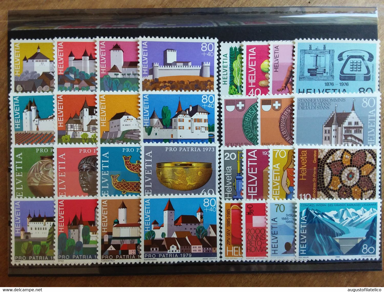 SVIZZERA - Serie Complete Anni '70/'80 - Nuovi ** - Facciale Frs Sv 19,00 (-50% Sottofacciale) + Spese Postali - Unused Stamps