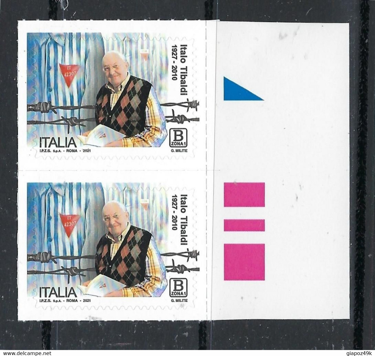 2021 ITALIA ⌛ Italo Tibaldi ⏳ Libro : Compagni Di Viaggio Dall'Italia Ai Lager Nazisti - Senso Civico - COPPIA B - 2011-20: Mint/hinged