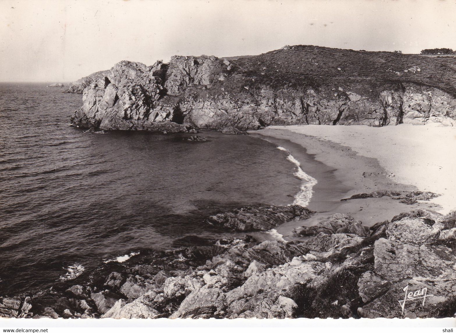 CPSM BEUZEC CAP SIZUN LA PLAGE DE PORS PERON - Beuzec-Cap-Sizun