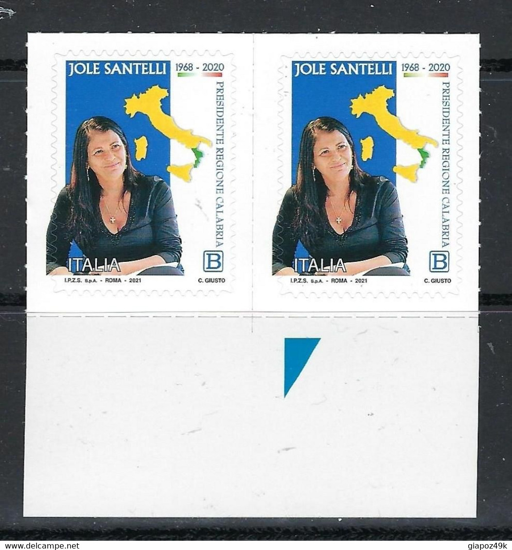 2021 ITALIA ✨ Jole Santelli ✨ Presidente Regione Calabria - Politica Italiana - Senso Civico - COPPIA B - 2011-20: Mint/hinged