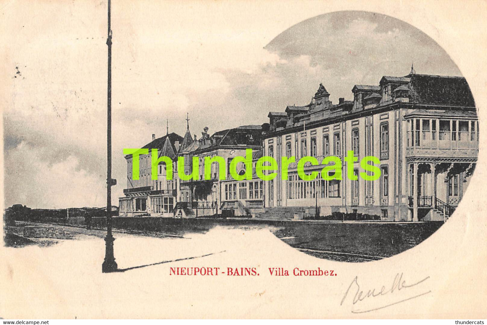 CPA NIEUWPOORT NIEUPORT BAINS  VILLA CROMBEZ - Nieuwpoort