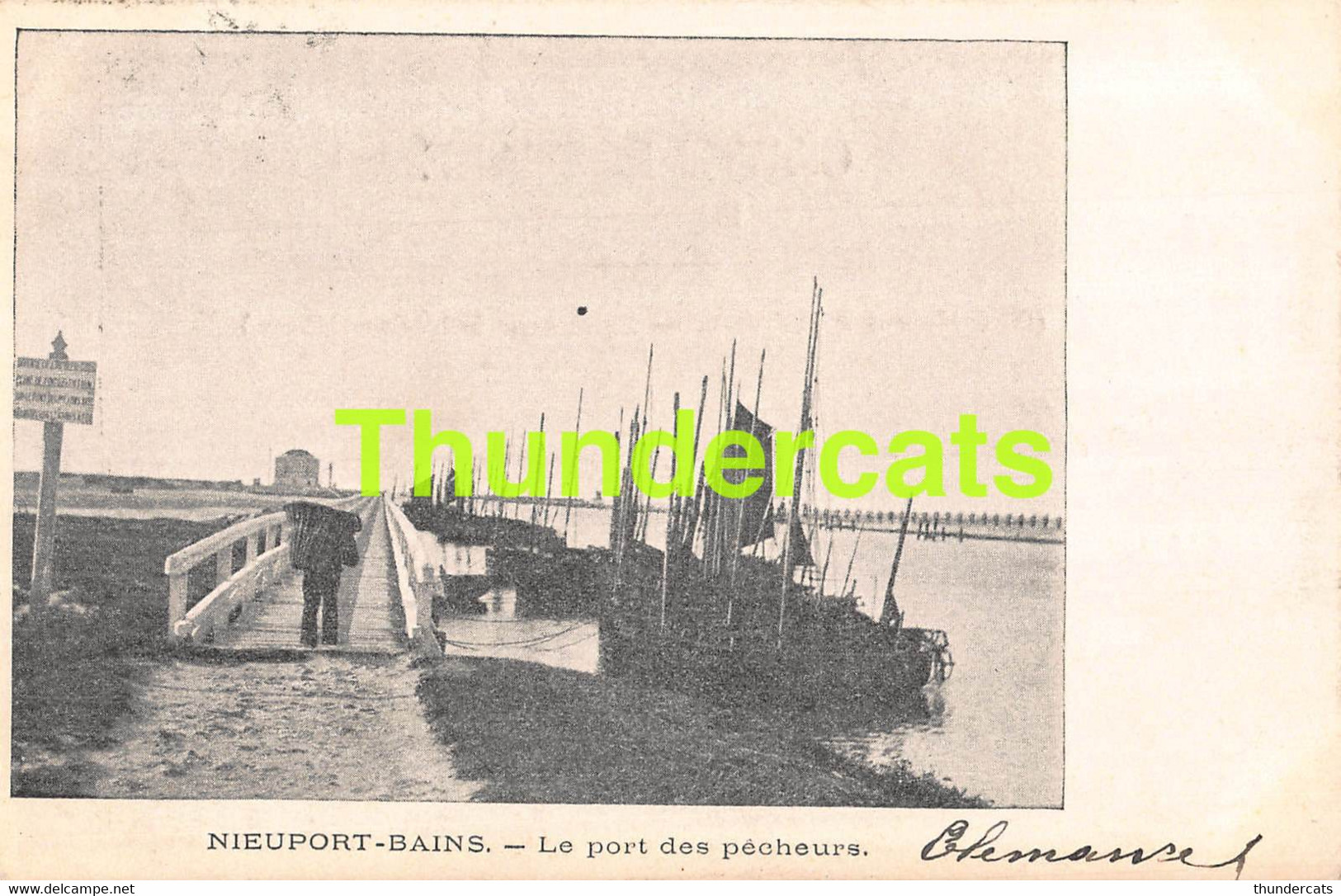 CPA NIEUWPOORT NIEUPORT BAINS LE PORT DES PECHEURS - Nieuwpoort