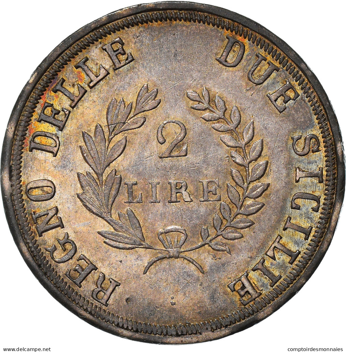 Monnaie, États Italiens, NAPLES, Joachim Murat, 2 Lire, 1813, SUP, Argent - Napoleónicas