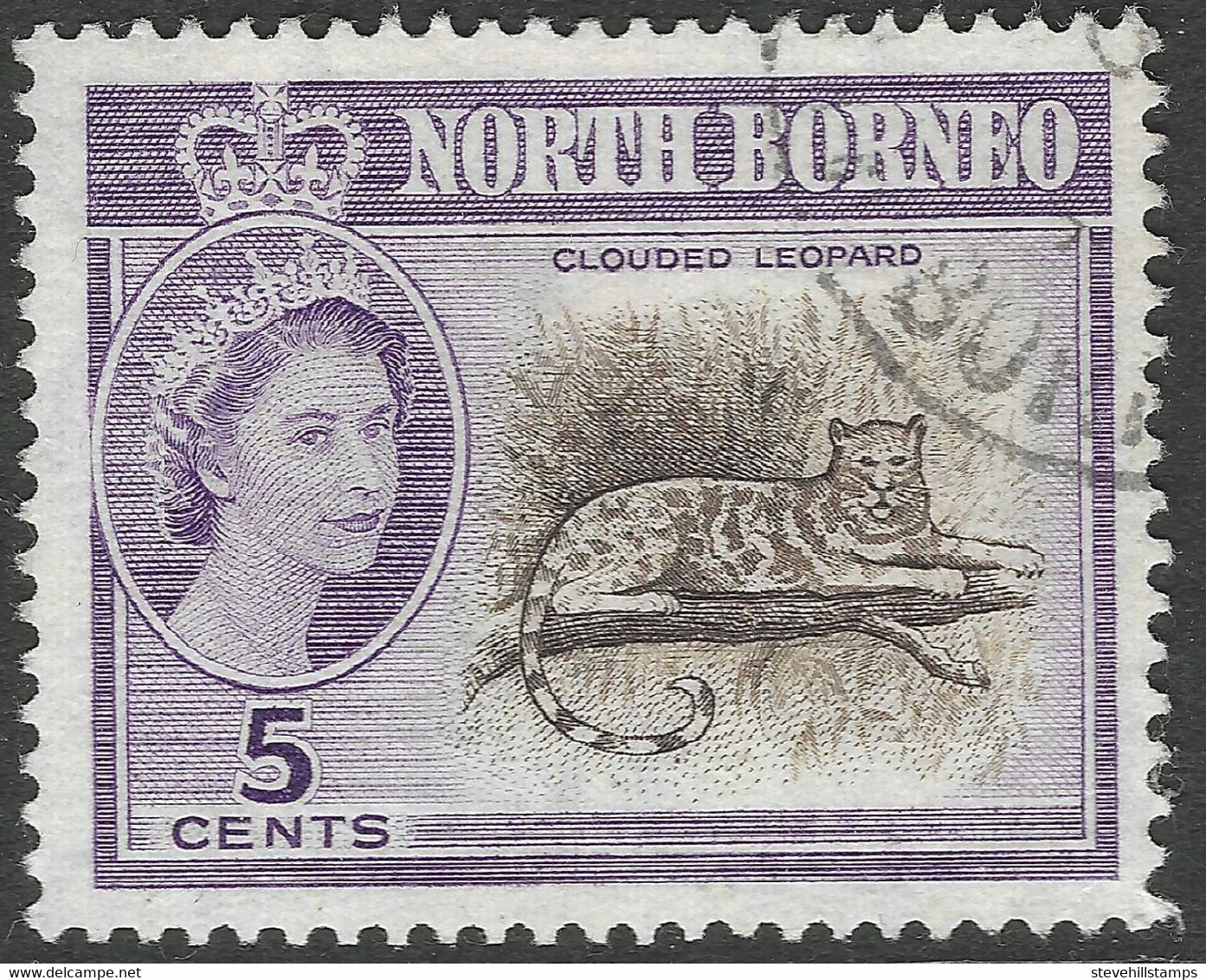 North Borneo. 1961 QEII. 5c Used SG 393 - North Borneo (...-1963)