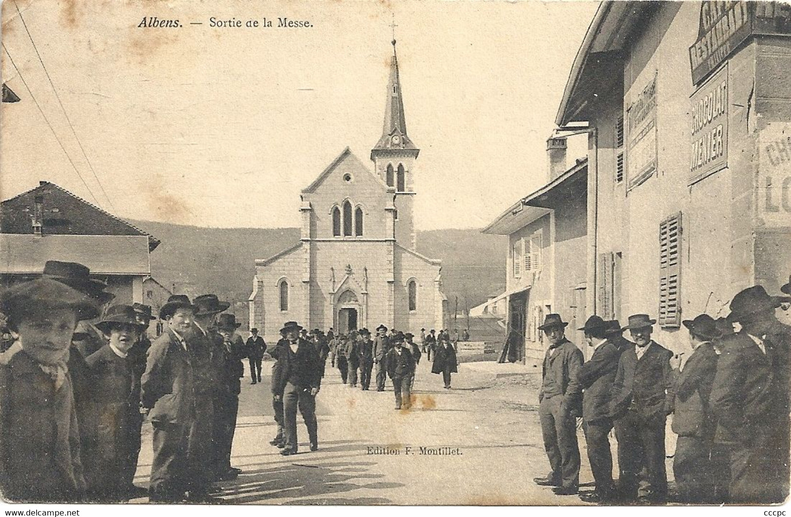 CPA Albens Sortie De La Messe - Albens