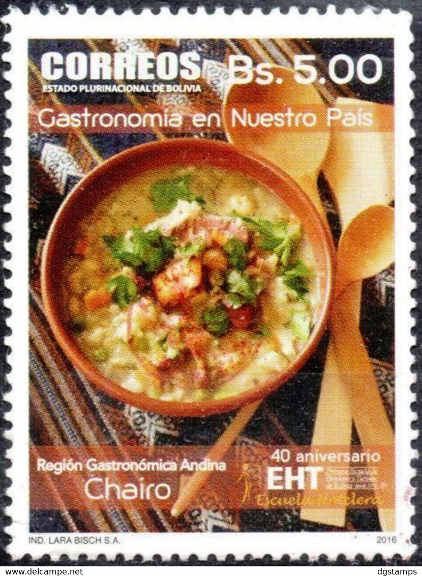 Bolivia 2018 **  CEFIBOL 2393 (2016 #2282) National Gastronomy: Chairo, Authorized By The Bolivian Post Office. 100 Know - Bolivia