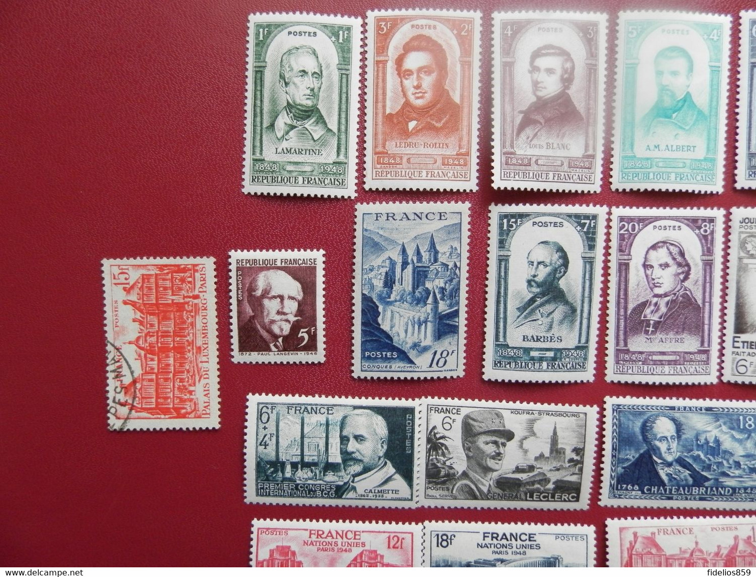 FRANCE ANNEE COMPLETE 1948 SOIT 28 TIMBRES NEUFS SANS CHARNIERE NI TRACE ET 2 OBLITERES 1ER CHOIX VOIR DETAIL - 1940-1949