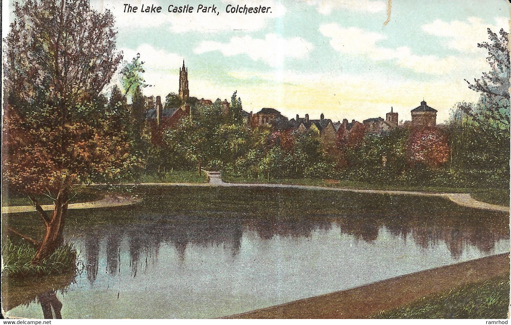 COLCHESTER, The Lake, Castle Park (HGRC) 1905 Used - Colchester
