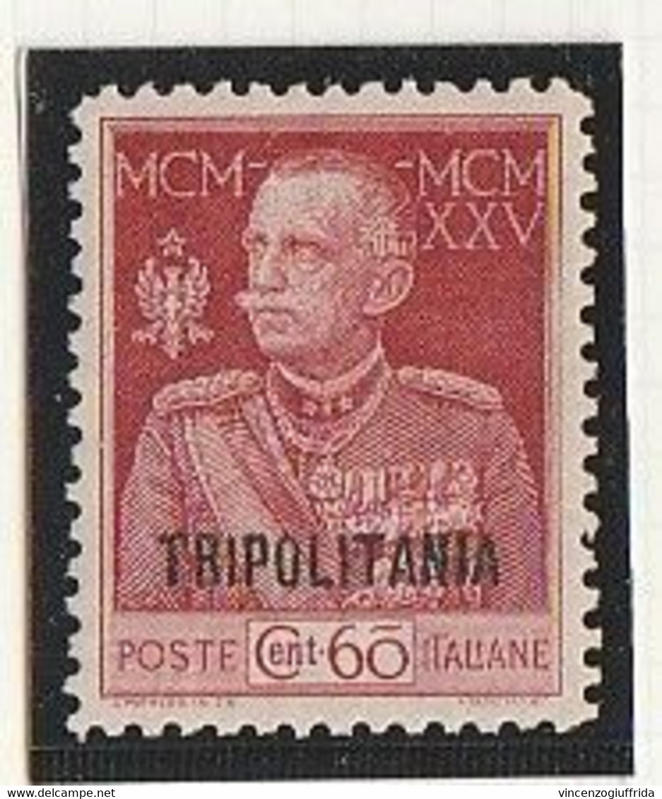 Tripolitania Italiana 1925-26 Giubileo Del Re Franc. D'Italia Soprastampati  Sassone N.23/24/26A/27 - Tripolitania