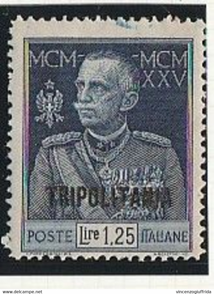 Tripolitania Italiana 1925-26 Giubileo Del Re Franc. D'Italia Soprastampati  Sassone N.23/24/26A/27 - Tripolitania