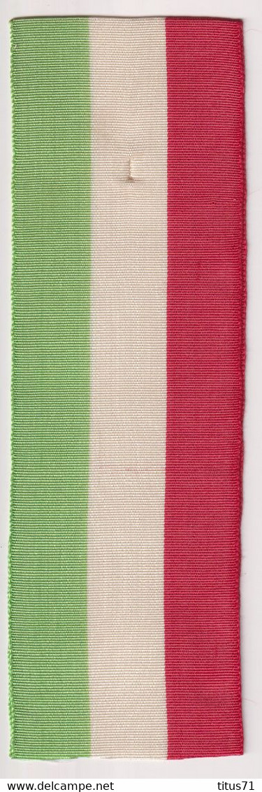 Ruban Drapeau Italie - 5,5 X 32 Cm - 1 Pli Marqué - Très Bon état - Drapeaux