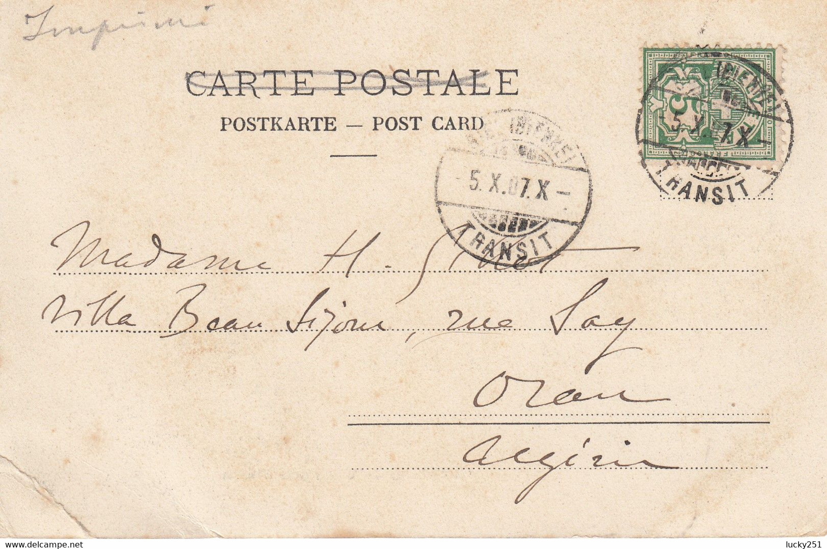 Suisse - Châteaux - Nidau - Le Château - Circulée 05/10/1907 - Nidau