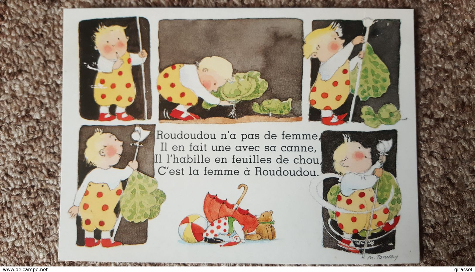 CPM COMPTINE ROUDOUDOU CANNE CHOU MONIQUE TOUVAY LES QUATRE ZEPHIRES ENFANTS 1997 - Contes, Fables & Légendes