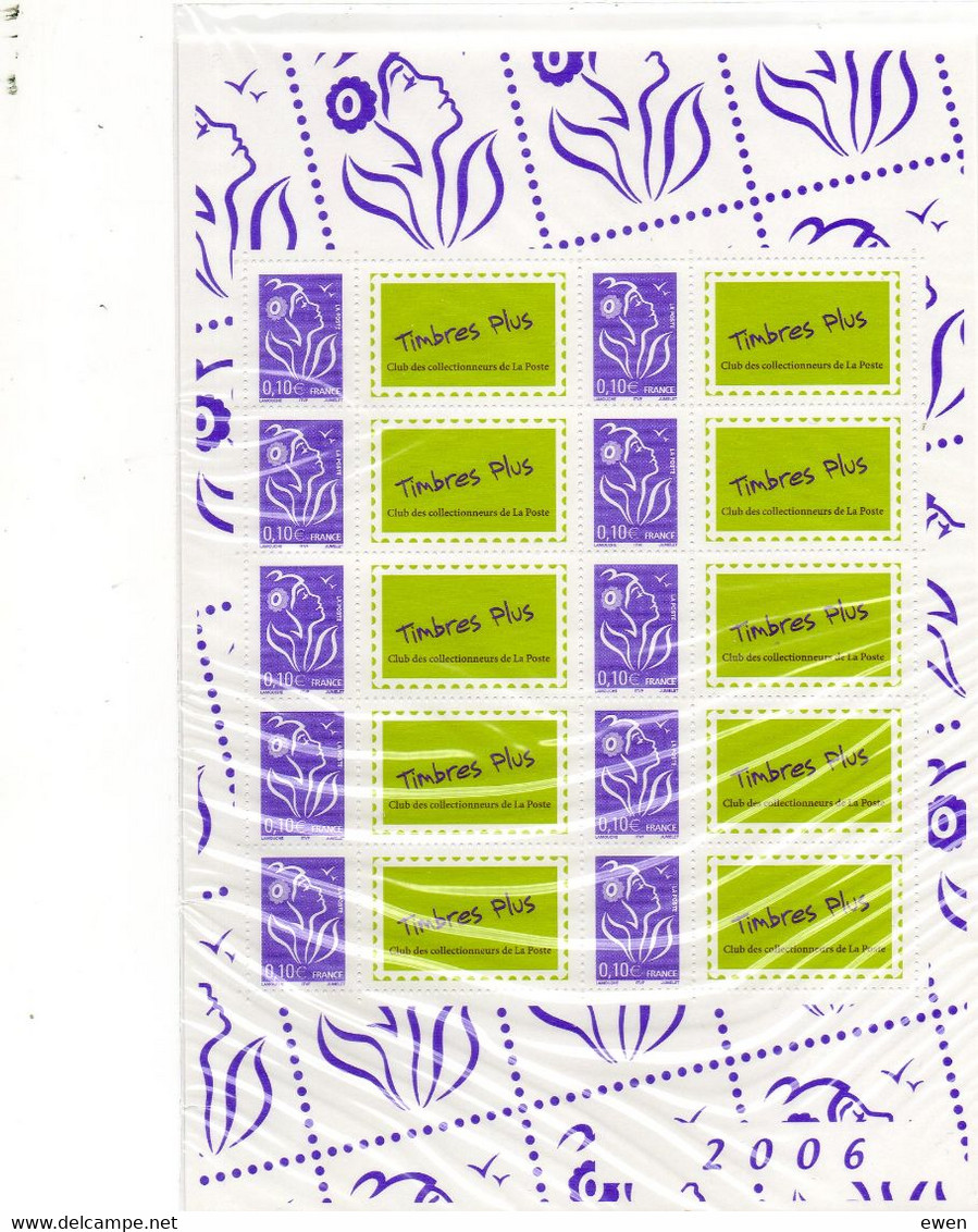 FEUILLET FRANCE PERSONNALISABLE N° F3916A ** MARIANNE LAMOUCHE TIMBRES PLUS - Otros & Sin Clasificación