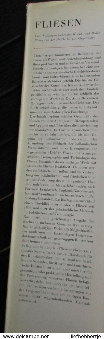 Fliesen -  Wand- Und Bodenfliesen - Tegels - Wandtegels Vloertegels - Antiek 1964 - Kunstführer