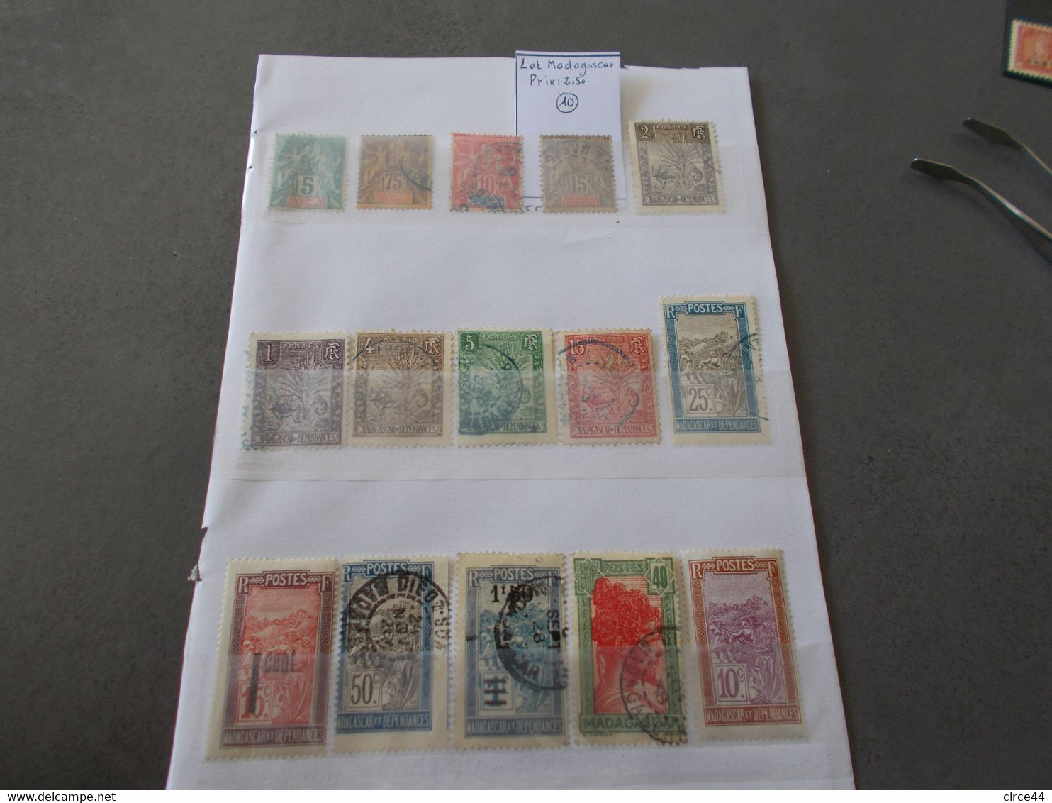 LOT TIMBRES MADAGASCAR. - Usados