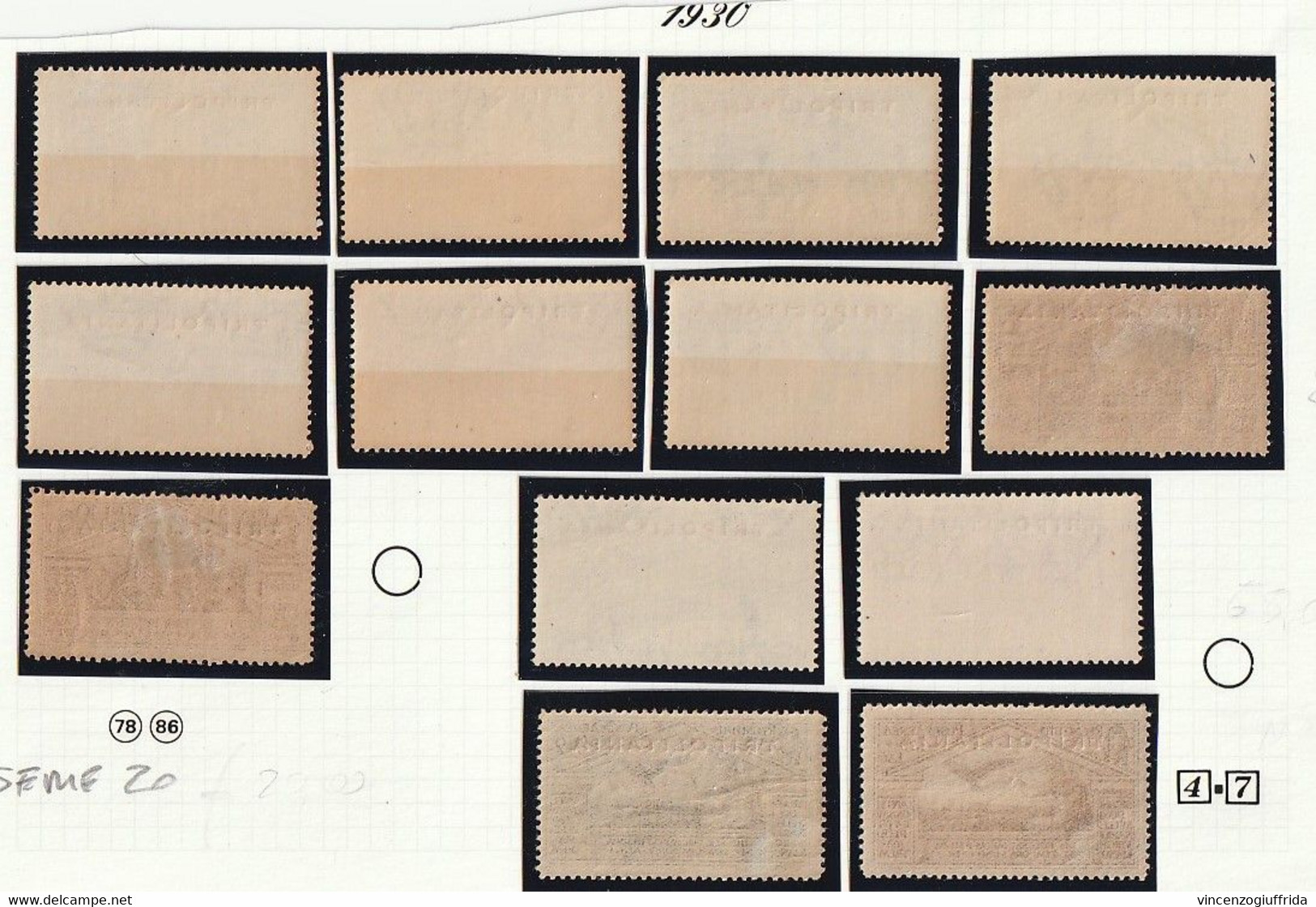 Tripolitania Italiana  1930 Virgilio-francobolli D'Italia In Colori Cambiati Soprastampati    Sassone Serie N.20a - Tripolitania