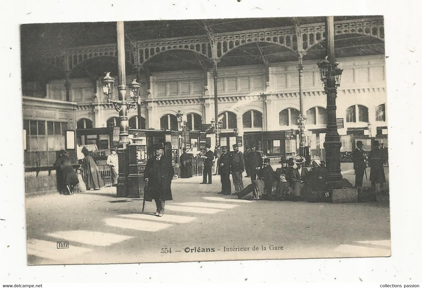 Cp , Chemin De Fer , Interieur De La Gare , 45 , ORLEANS , écrite 1916 - Stazioni Senza Treni