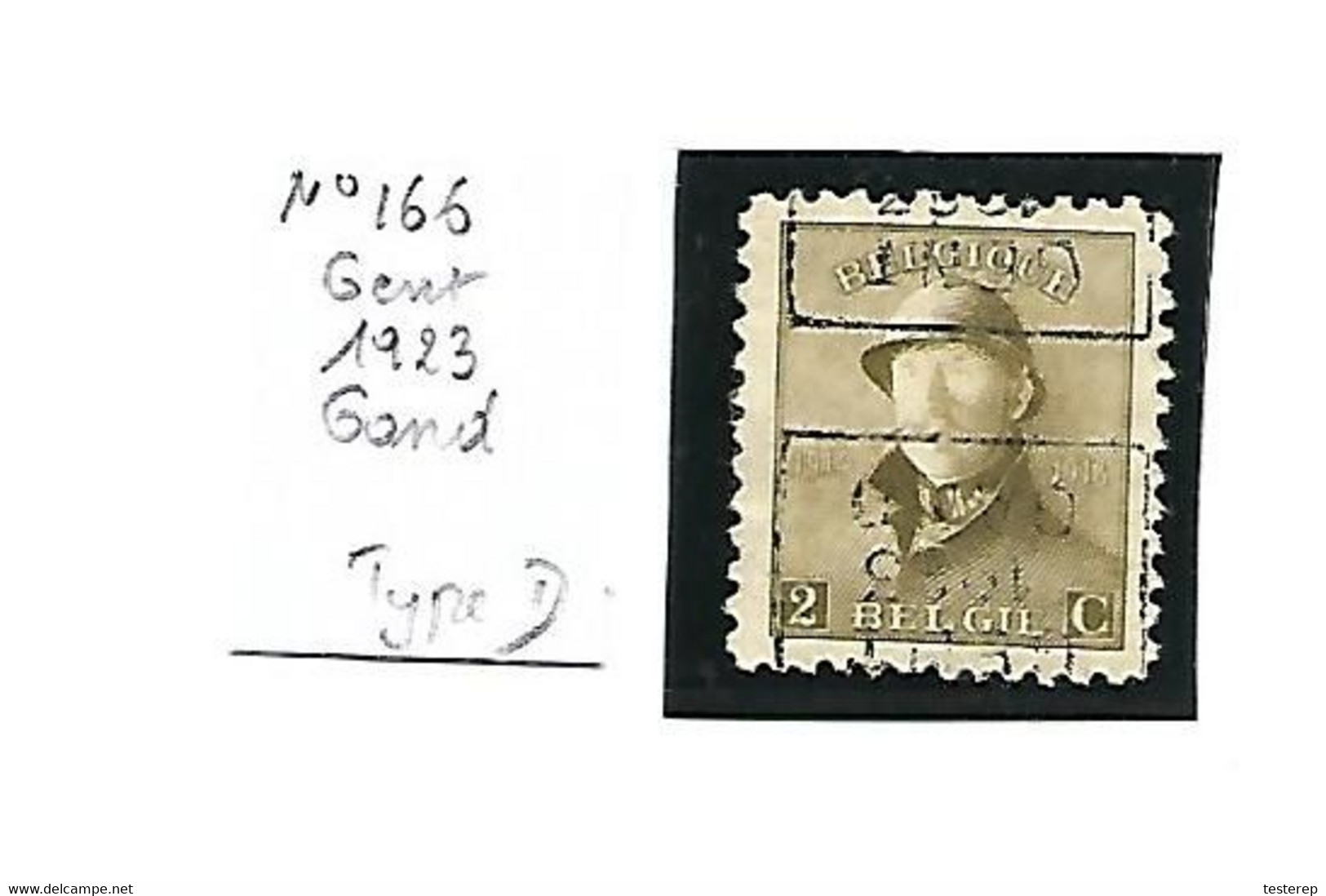 Preo N° 166 2 Ct Casque GENT 1923 GAND Type D - Rollenmarken 1900-09
