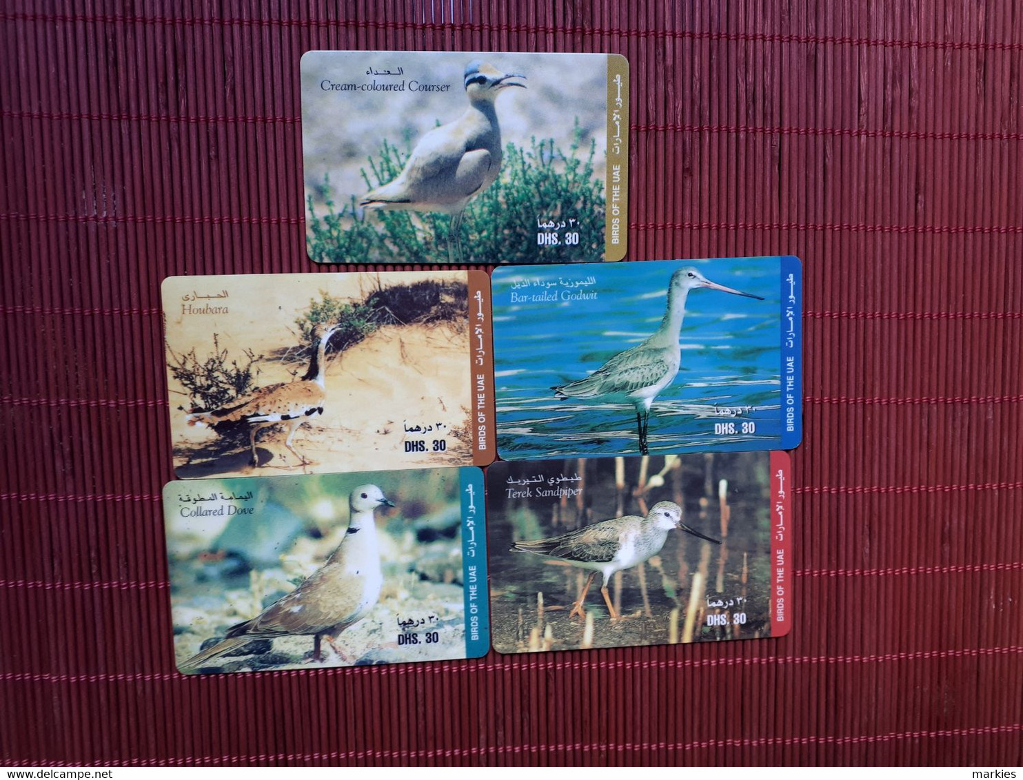 Birds 5 Phoencards Used Rare - Andere & Zonder Classificatie