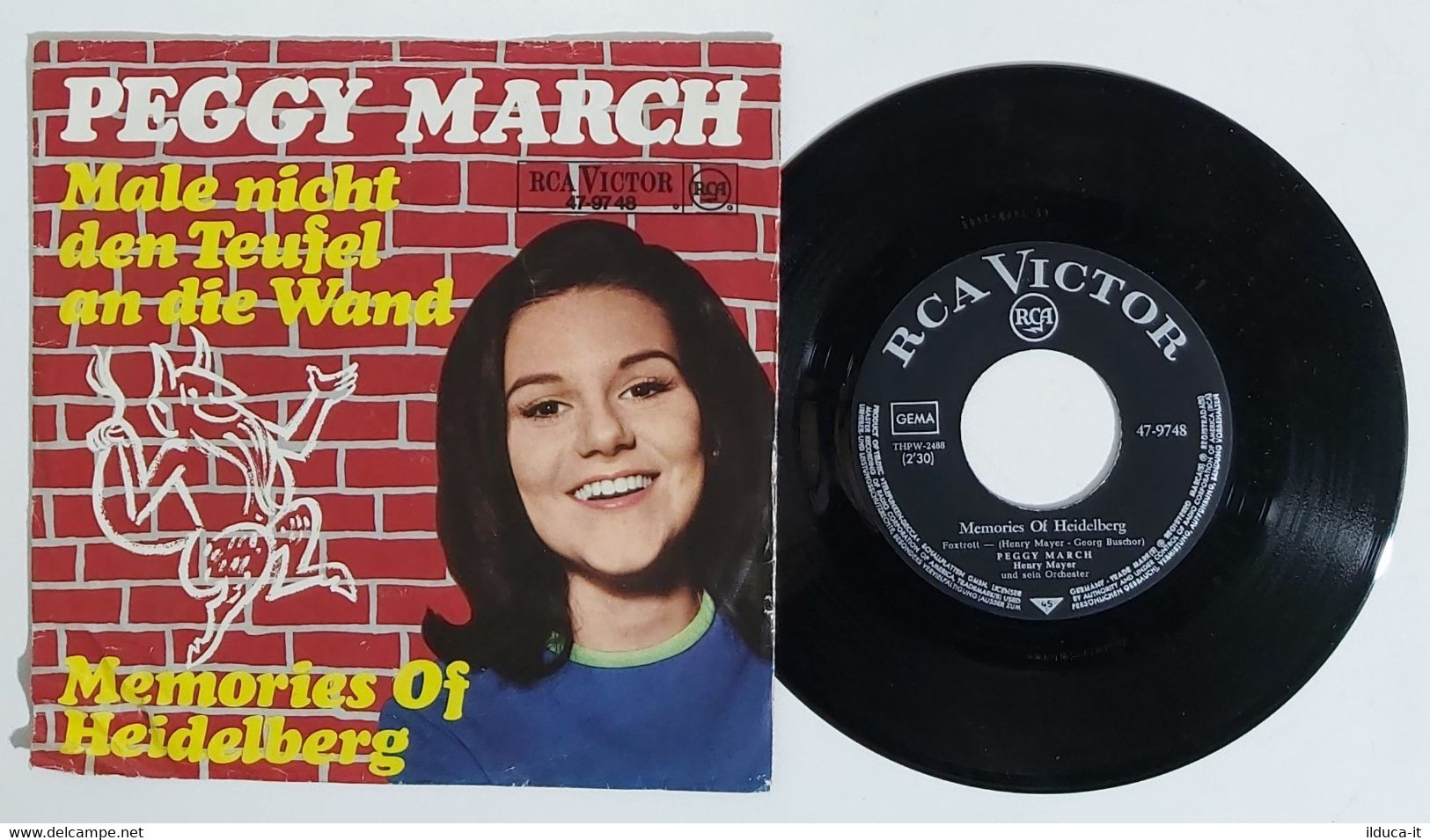 I100762 45 Giri 7" - Peggy March - Male Nicht Den Teufel An Die Wand - RCA - Andere - Duitstalig