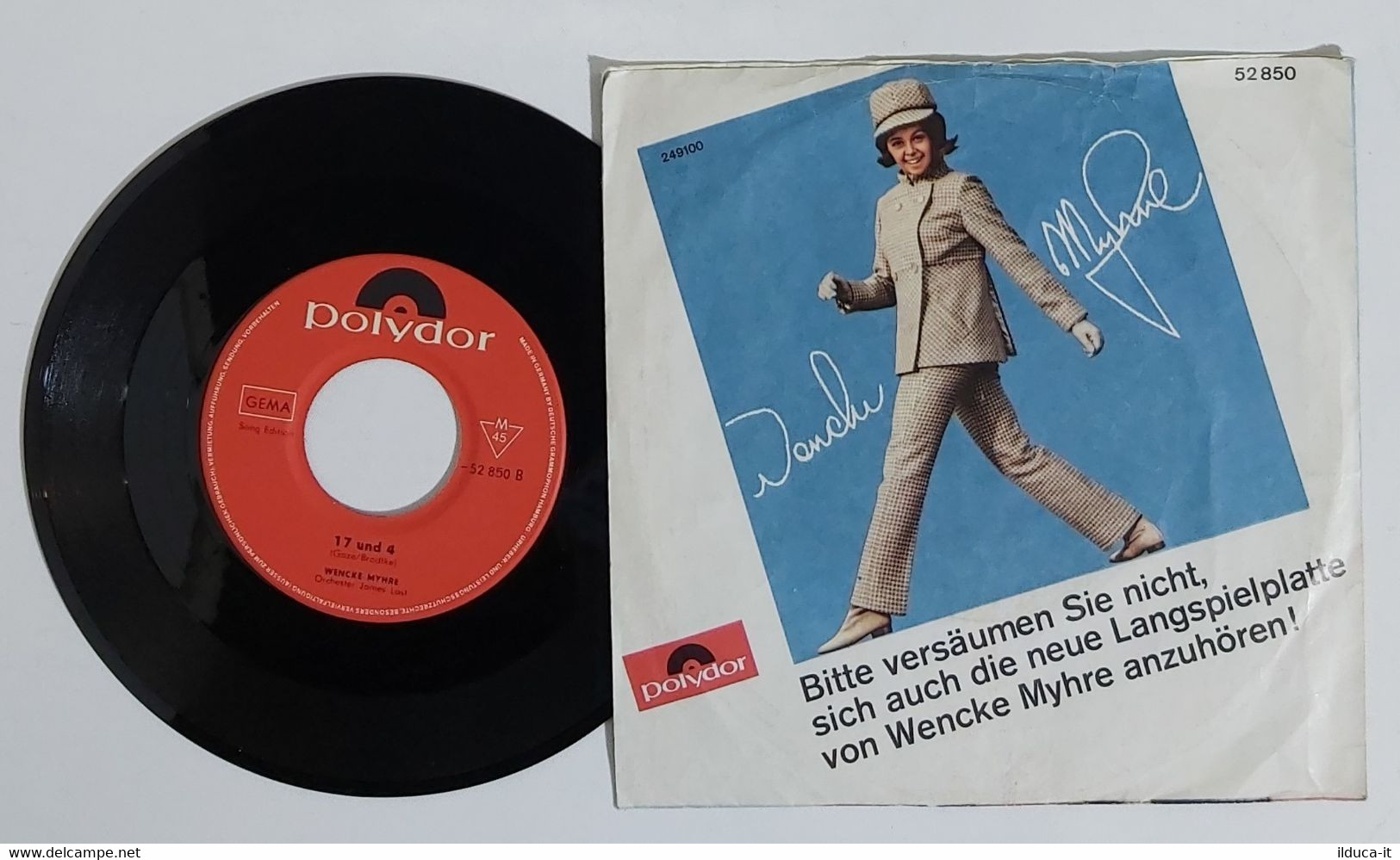 I100768 45 Giri 7" - Wencke Myhre - Komm Allein / 17 Und 4 - Polydor - Andere - Duitstalig