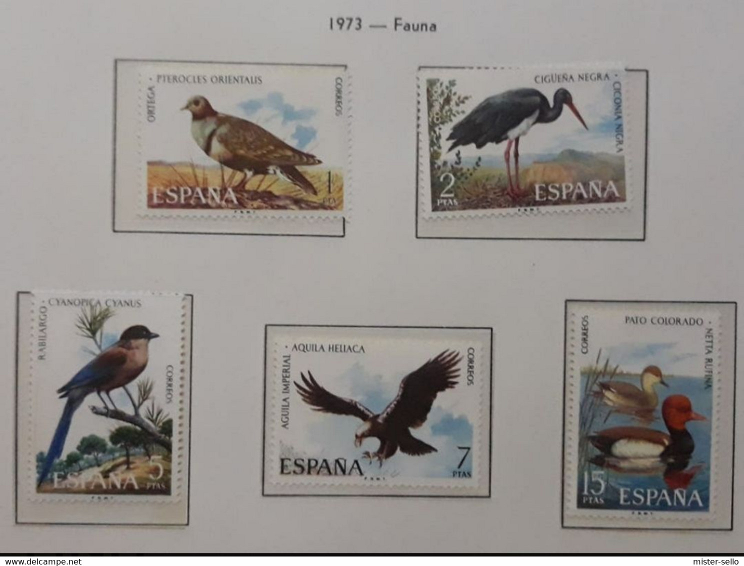 ESPAÑA 1972 Fauna - Aves. MNH - Nuovi