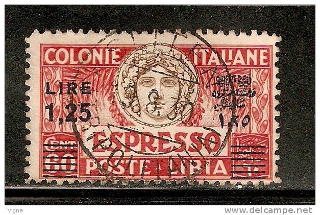 CE613 - LIBIA - Sassone - Espresso 12 - Usato - Italia Turrita - Libia