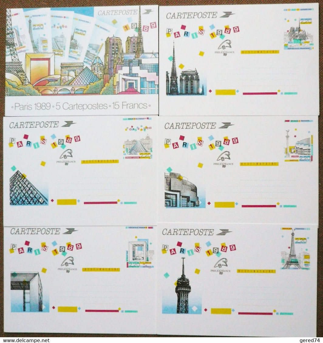 Entiers Postaux : Série Des "Fable De La Fontaine" + "Paris 1989"  TB - Collections & Lots: Stationery & PAP