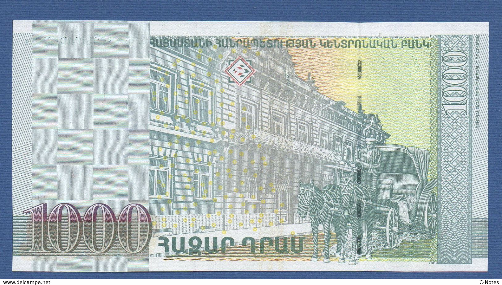 ARMENIA - P.55 – 1.000 Dram 2011 UNC  Serie N. 45059131 - Armenië