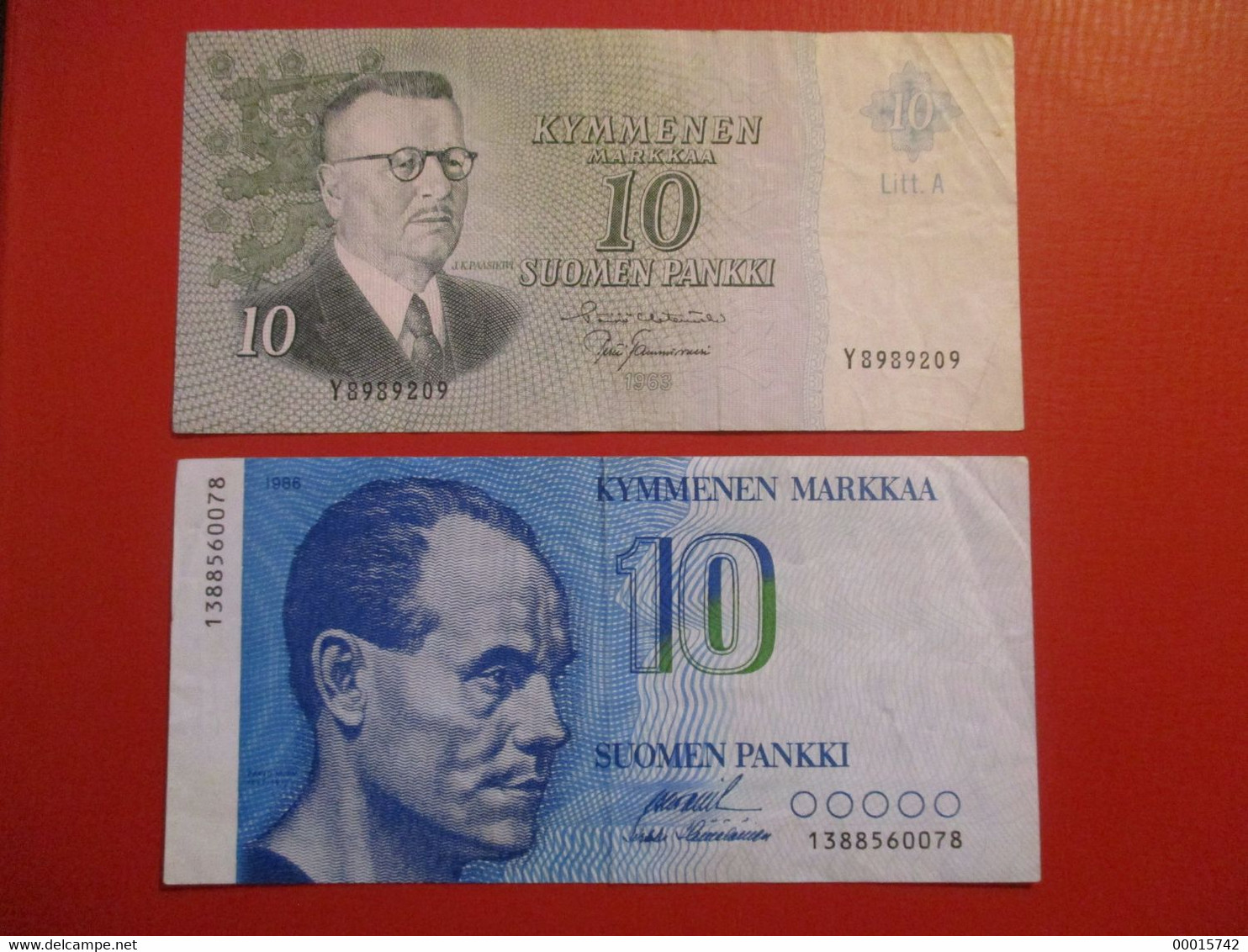 FINLAND 10 MK 1963 + 10 MK 1986   D-1020 - Finlande