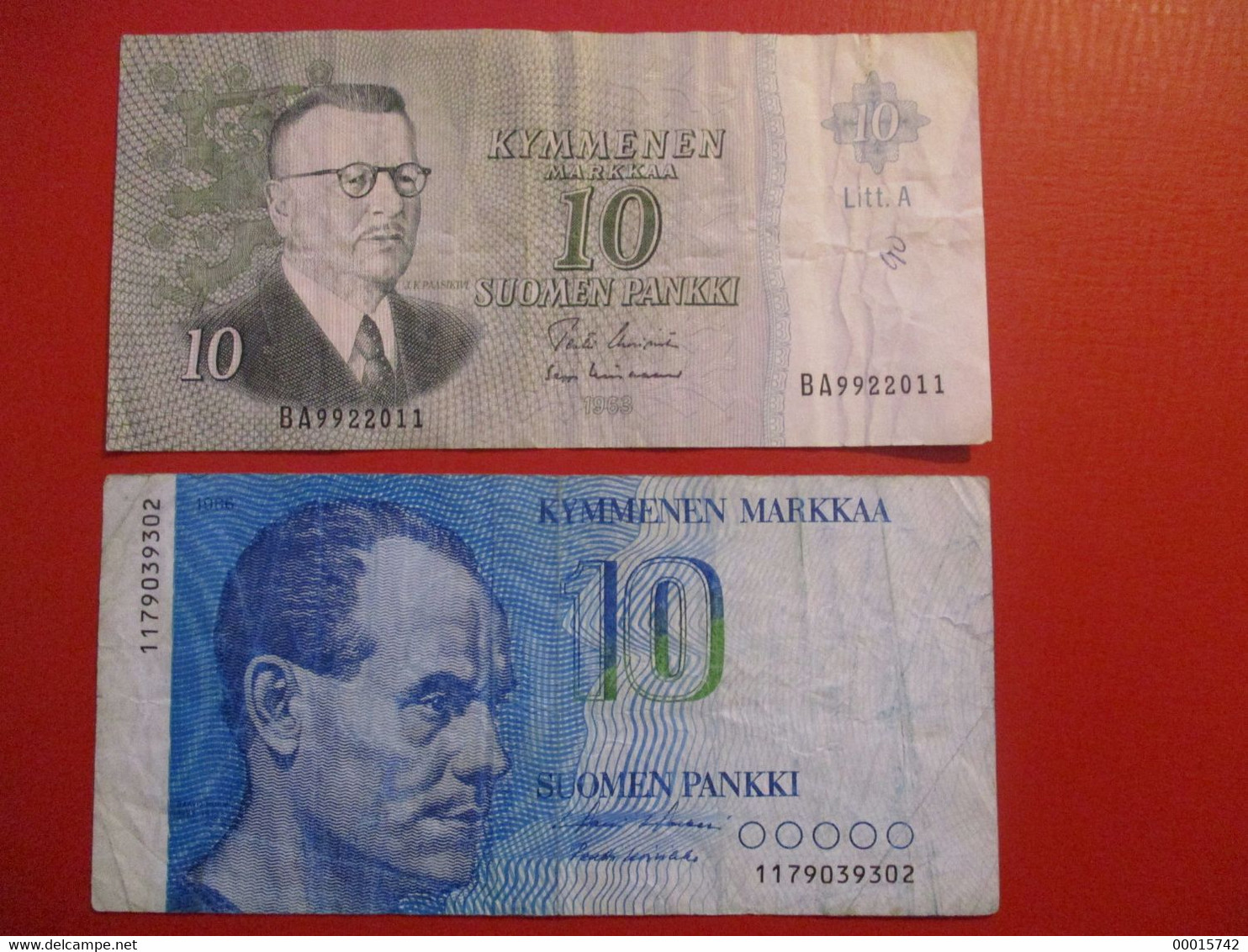 FINLAND 10 MK 1963 + 10 MK 1986   D-1022 - Finland