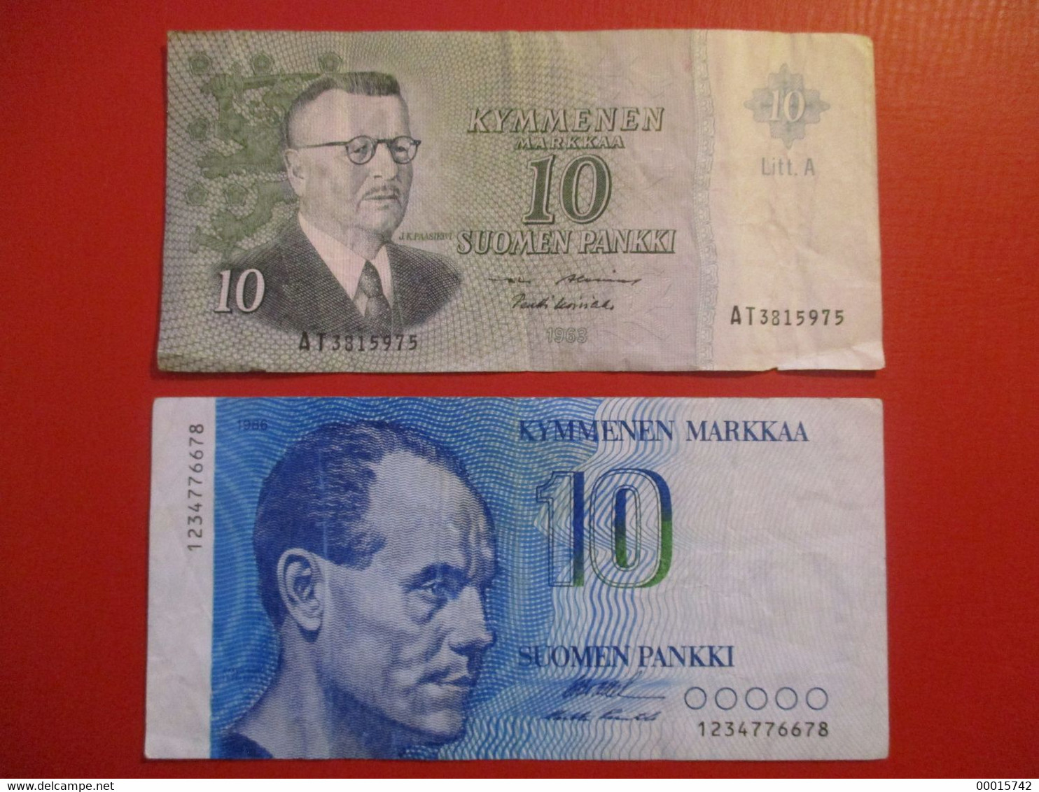 FINLAND 10 MK 1963 + 10 MK 1986   D-1025 - Finland