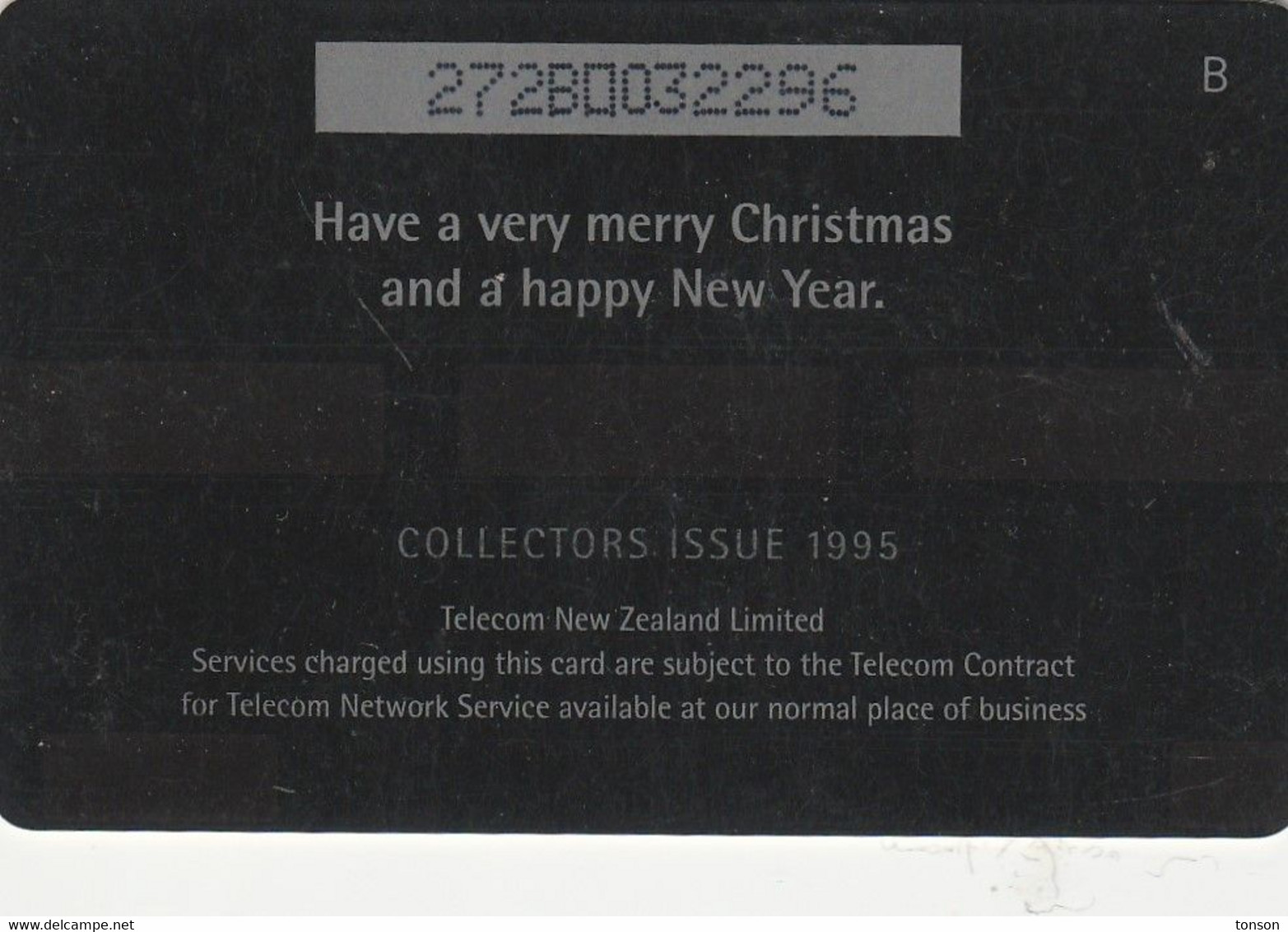 New Zealand, NZ-G-110, 1995 Christmas Decorations, $5 Christmas Present, 2 Scans. - Noel